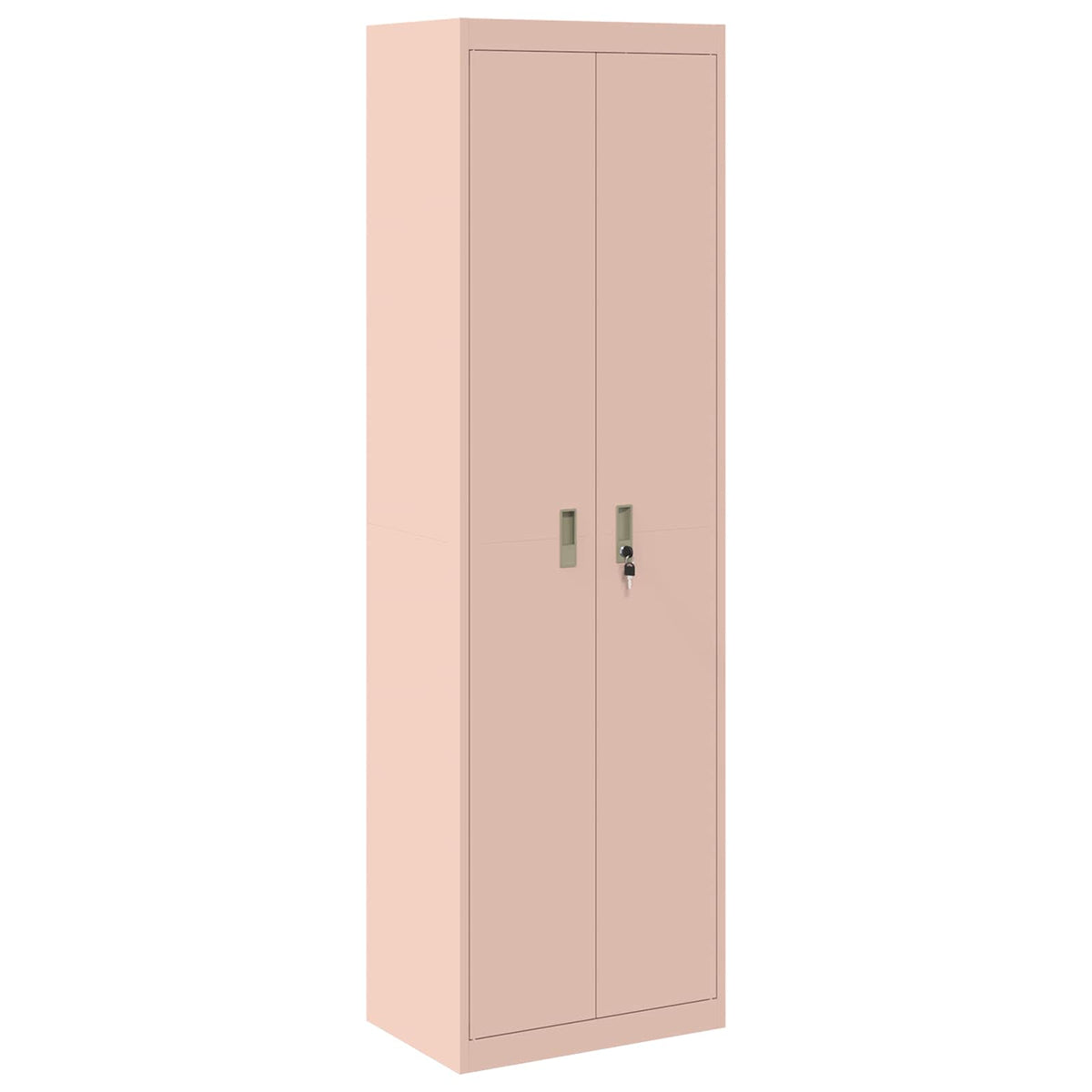 Storage Cabinet Steel Width 60 cm Pink 200 cm
