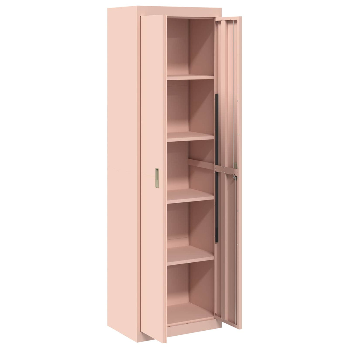 Storage Cabinet Steel Width 60 cm Pink 200 cm