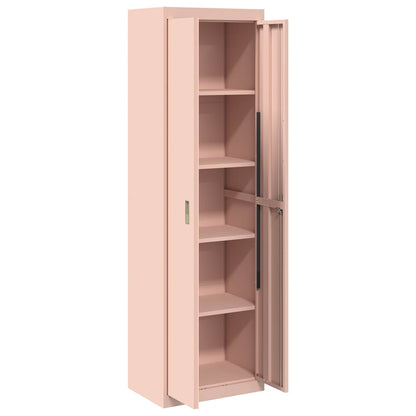 Storage Cabinet Steel Width 60 cm Pink 200 cm