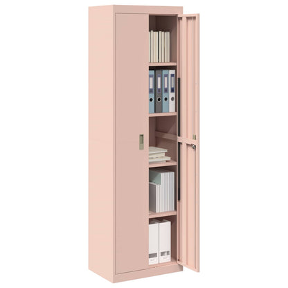 Storage Cabinet Steel Width 60 cm Pink 200 cm