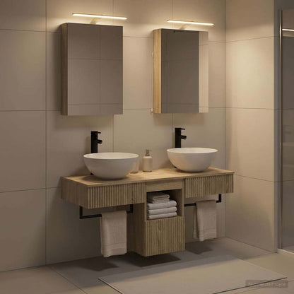 Bathroom Cabinet Set 5 pcs 40 x 10.5 x 60.5 cm Sonoma oak
