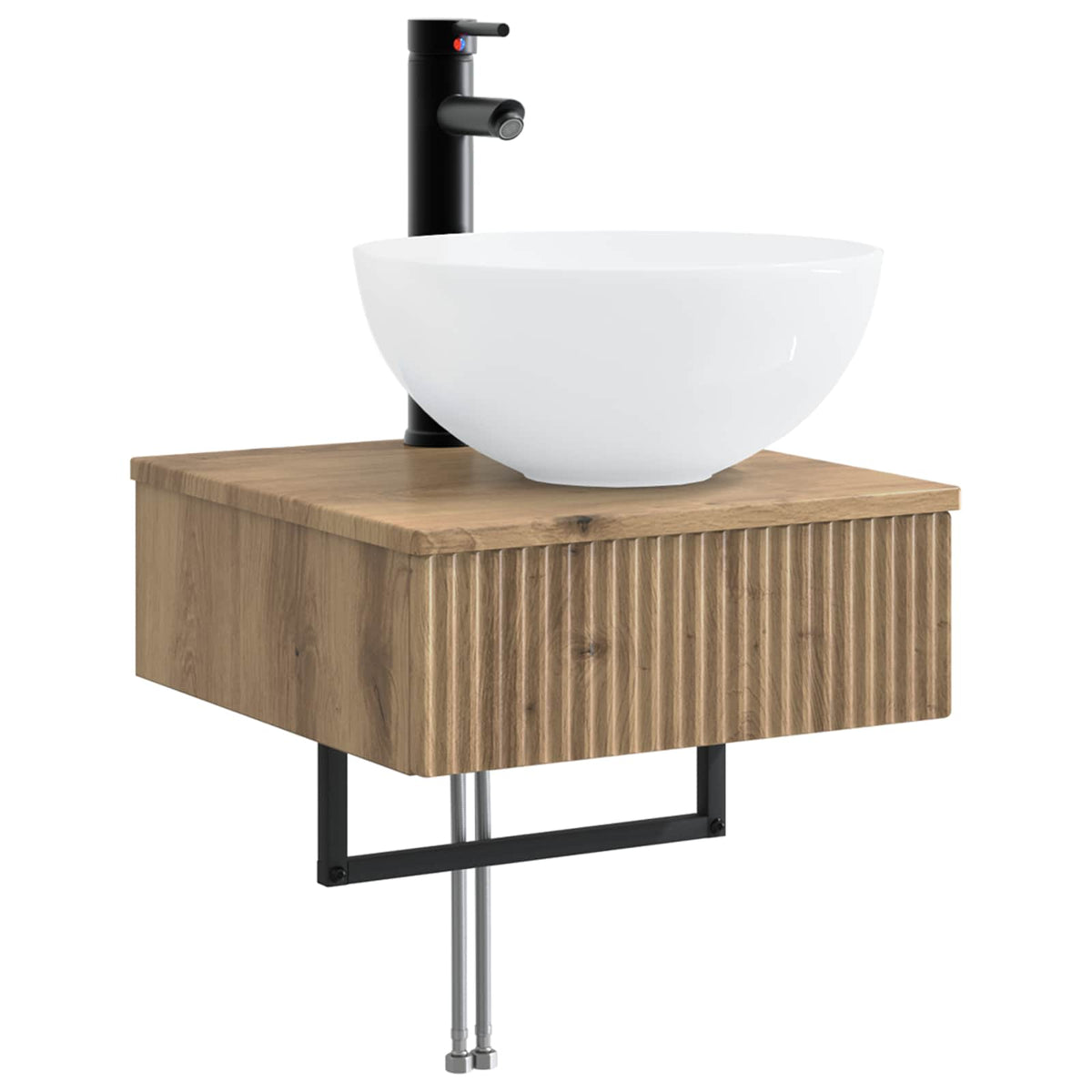 vidaXL Bathroom Cabinet Set 5 pcs Artisan Oak Engineered Wood 5