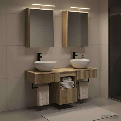 vidaXL Bathroom Cabinet Set 5 pcs Sonoma Oak Engineered Wood 1