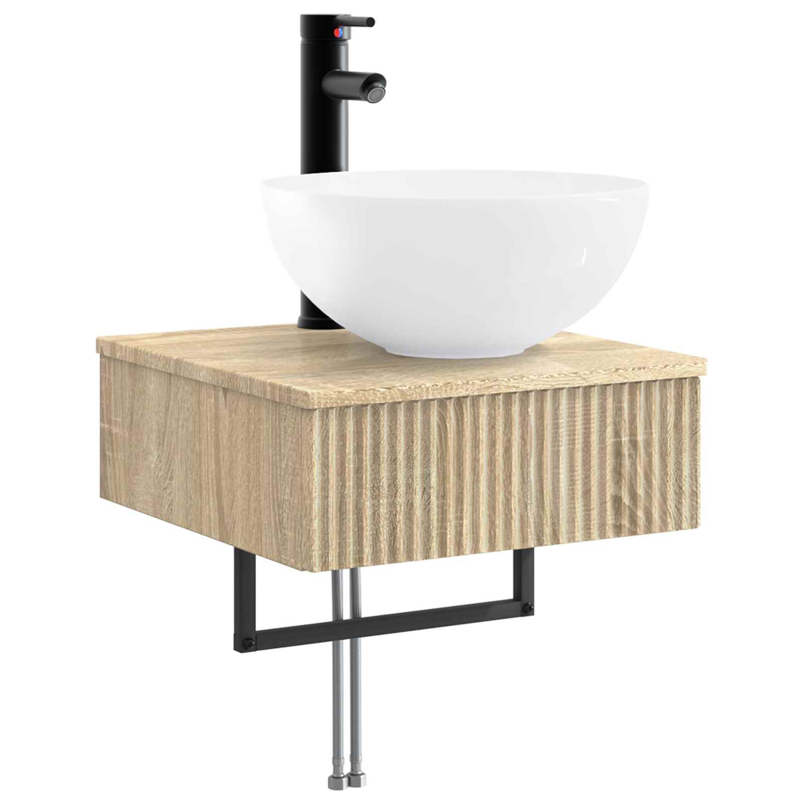 vidaXL Bathroom Cabinet Set 5 pcs Sonoma Oak Engineered Wood 5