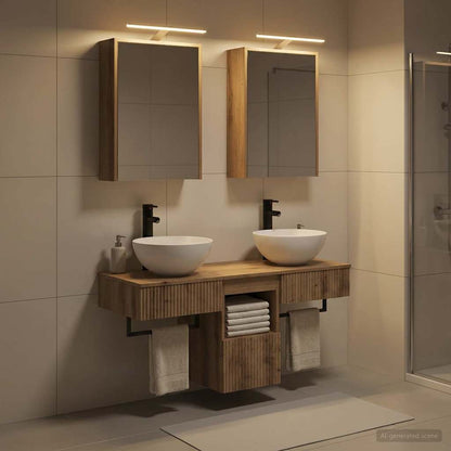 vidaXL Bathroom Cabinet Set 5 pcs Artisan Oak Engineered Wood 1
