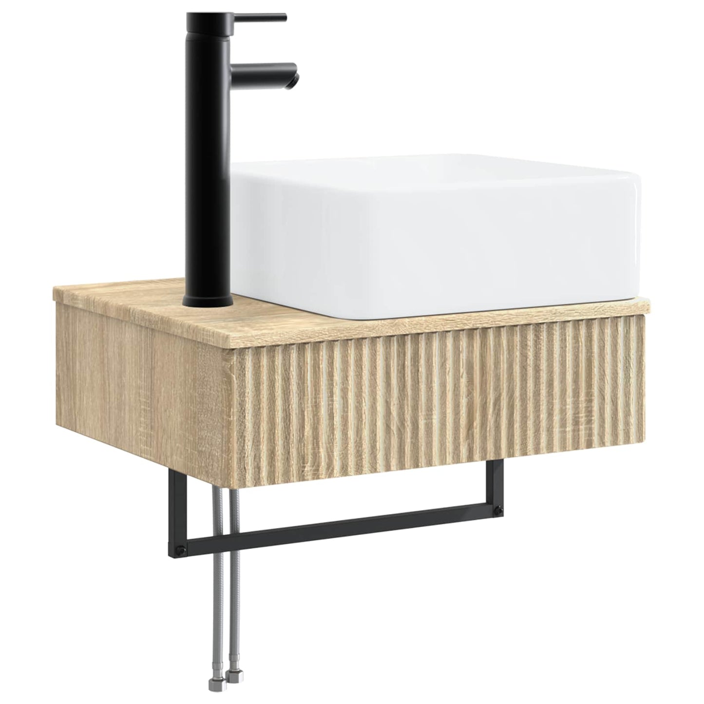 vidaXL Bathroom Cabinet Set 4 pcs Sonoma Oak Engineered Wood 5