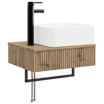 vidaXL Bathroom Cabinet Set 4 pcs Artisan Oak Engineered Wood 5