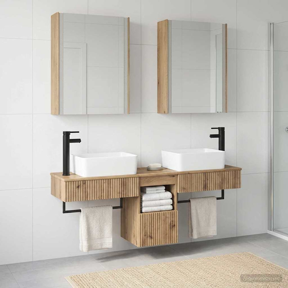 vidaXL Bathroom Cabinet Set 5 pcs Artisan Oak Engineered Wood