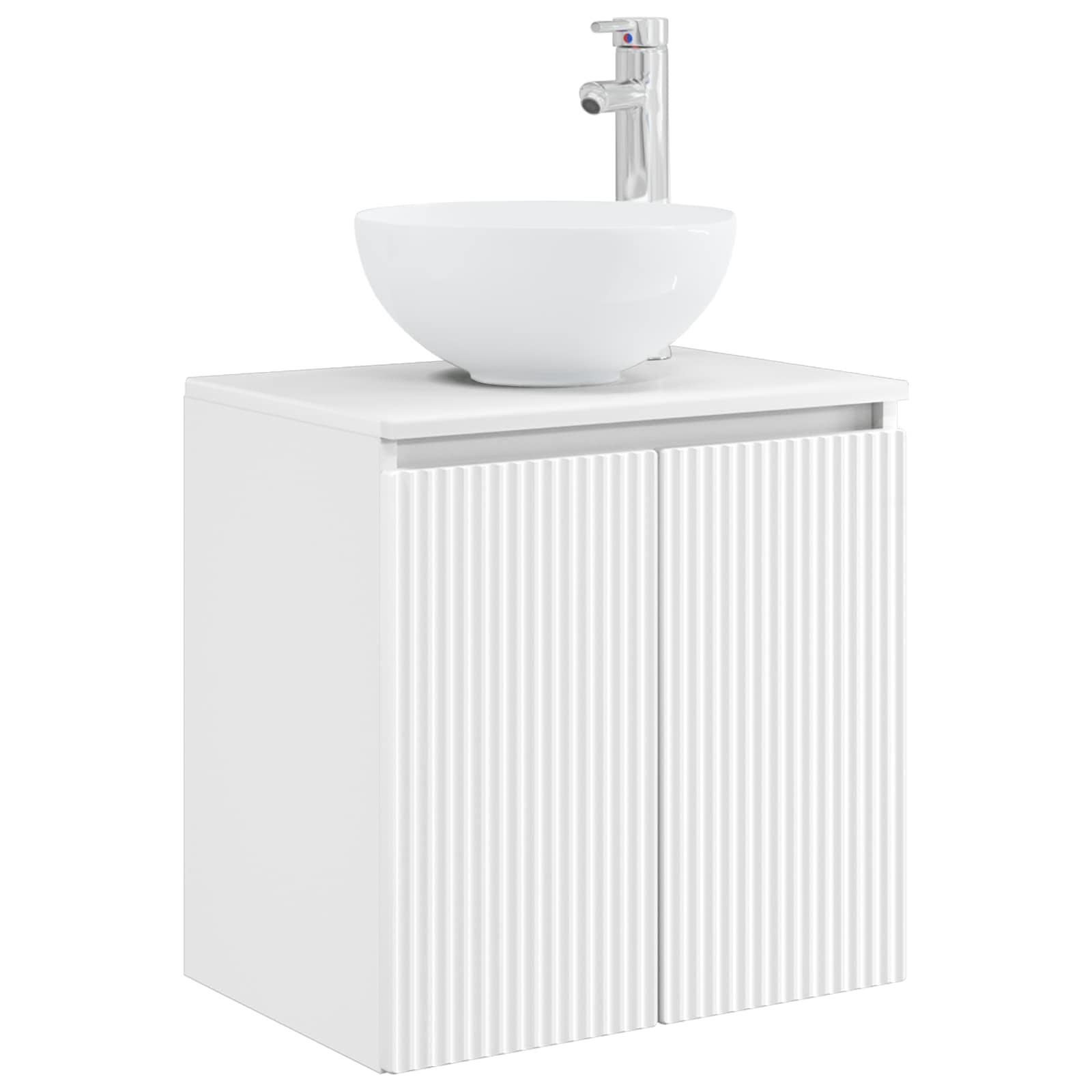 vidaXL Bathroom Cabinet Set 4 pcs White Engineered Wood 5