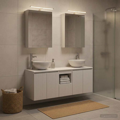 Bathroom Cabinet Set 5 pcs 50 x 14.5 x 70 cm White