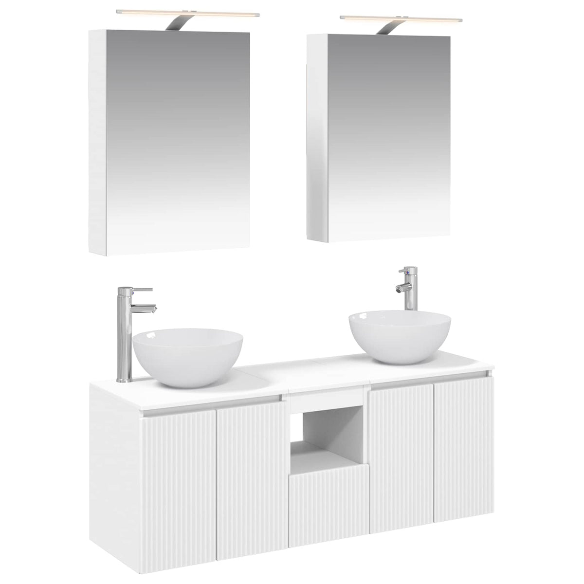 Bathroom Cabinet Set 5 pcs 50 x 14.5 x 70 cm White