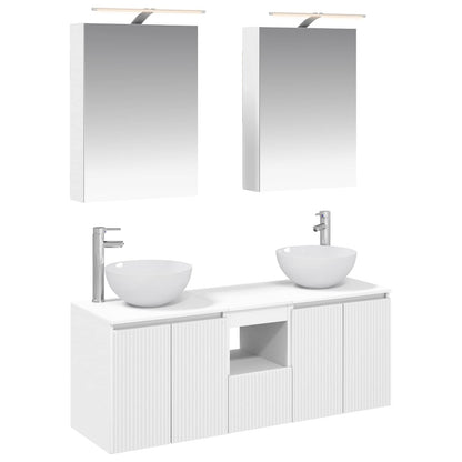Bathroom Cabinet Set 5 pcs 50 x 14.5 x 70 cm White