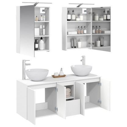 Bathroom Cabinet Set 5 pcs 50 x 14.5 x 70 cm White