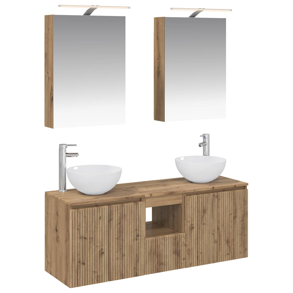 Bathroom Cabinet Set 5 pcs 50 x 14.5 x 70 cm Artisan oak
