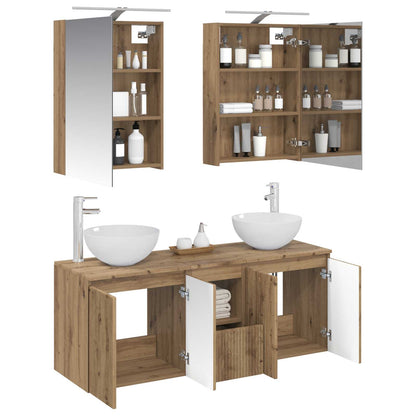 Bathroom Cabinet Set 5 pcs 50 x 14.5 x 70 cm Artisan oak