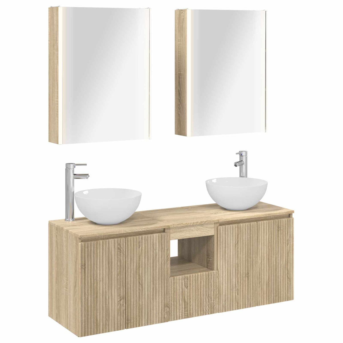 Bathroom Cabinet Set 5 pcs 53 x 15.5 x 70 cm Sonoma oak