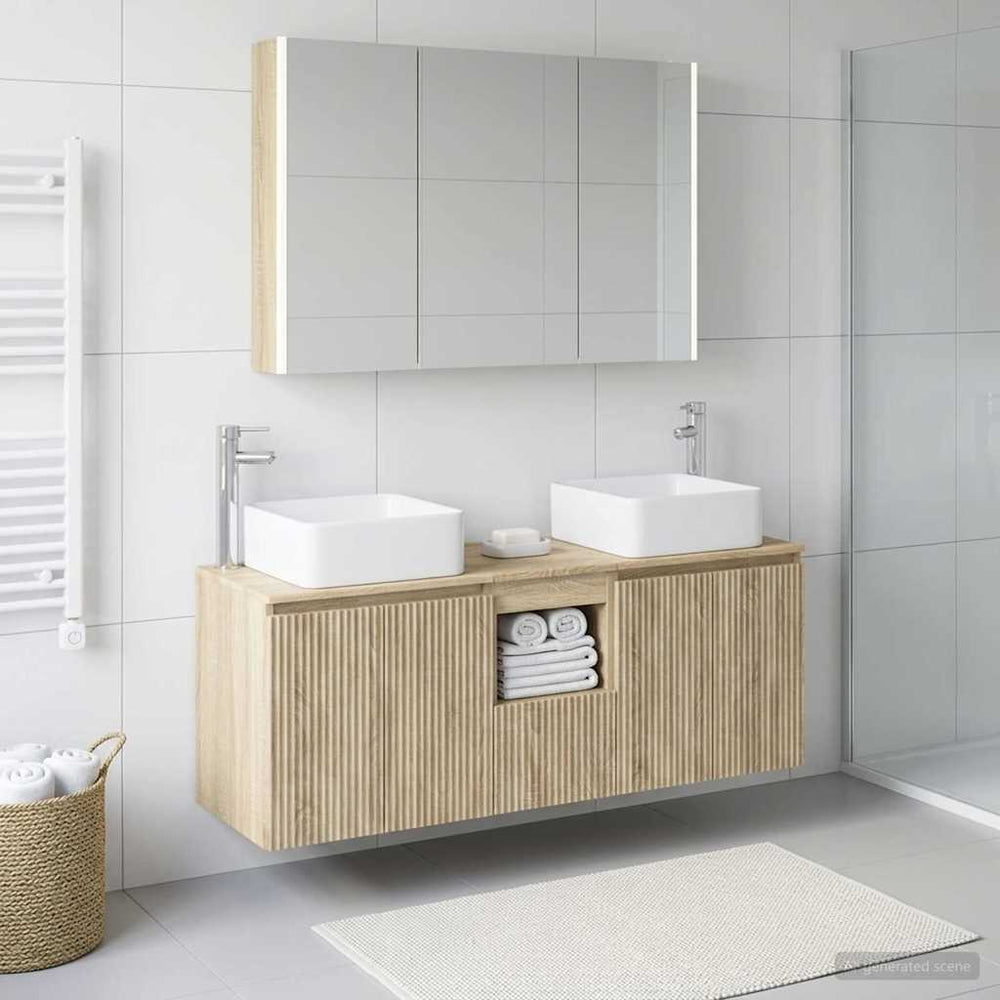 vidaXL Bathroom Cabinet Set 4 pcs Sonoma Oak Engineered Wood