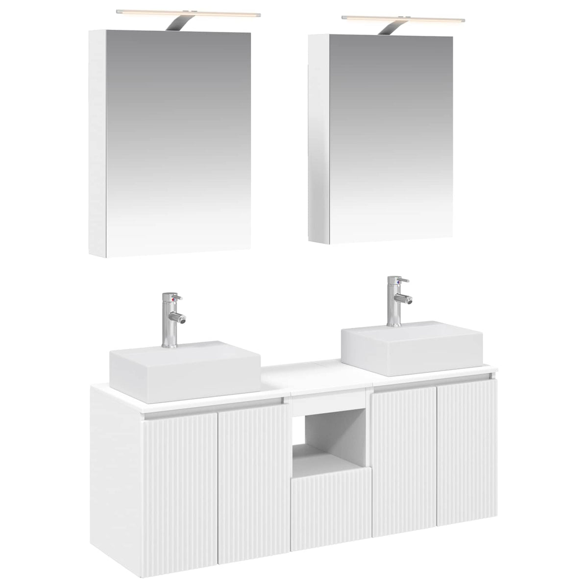 Bathroom Cabinet Set 5 pcs 50 x 14.5 x 70 cm White
