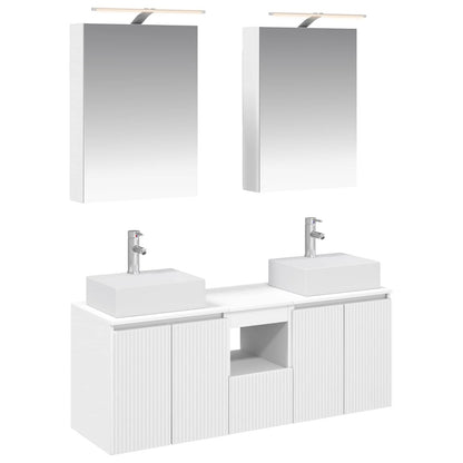 Bathroom Cabinet Set 5 pcs 50 x 14.5 x 70 cm White