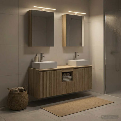 vidaXL Bathroom Cabinet Set 5 pcs Sonoma Oak Engineered Wood 4