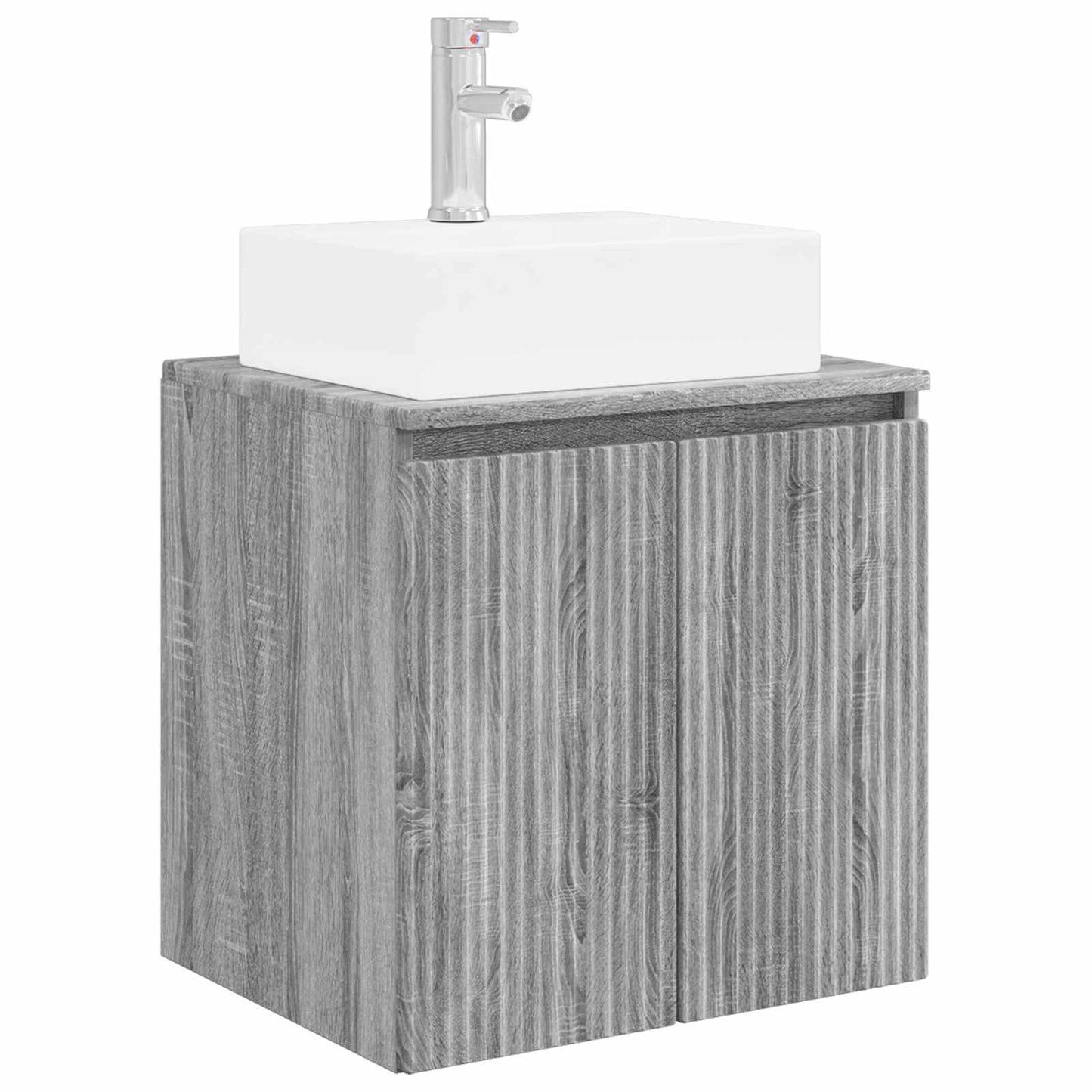 vidaXL Bathroom Cabinet Set 5 pcs Grey Sonoma Engineered Wood 5