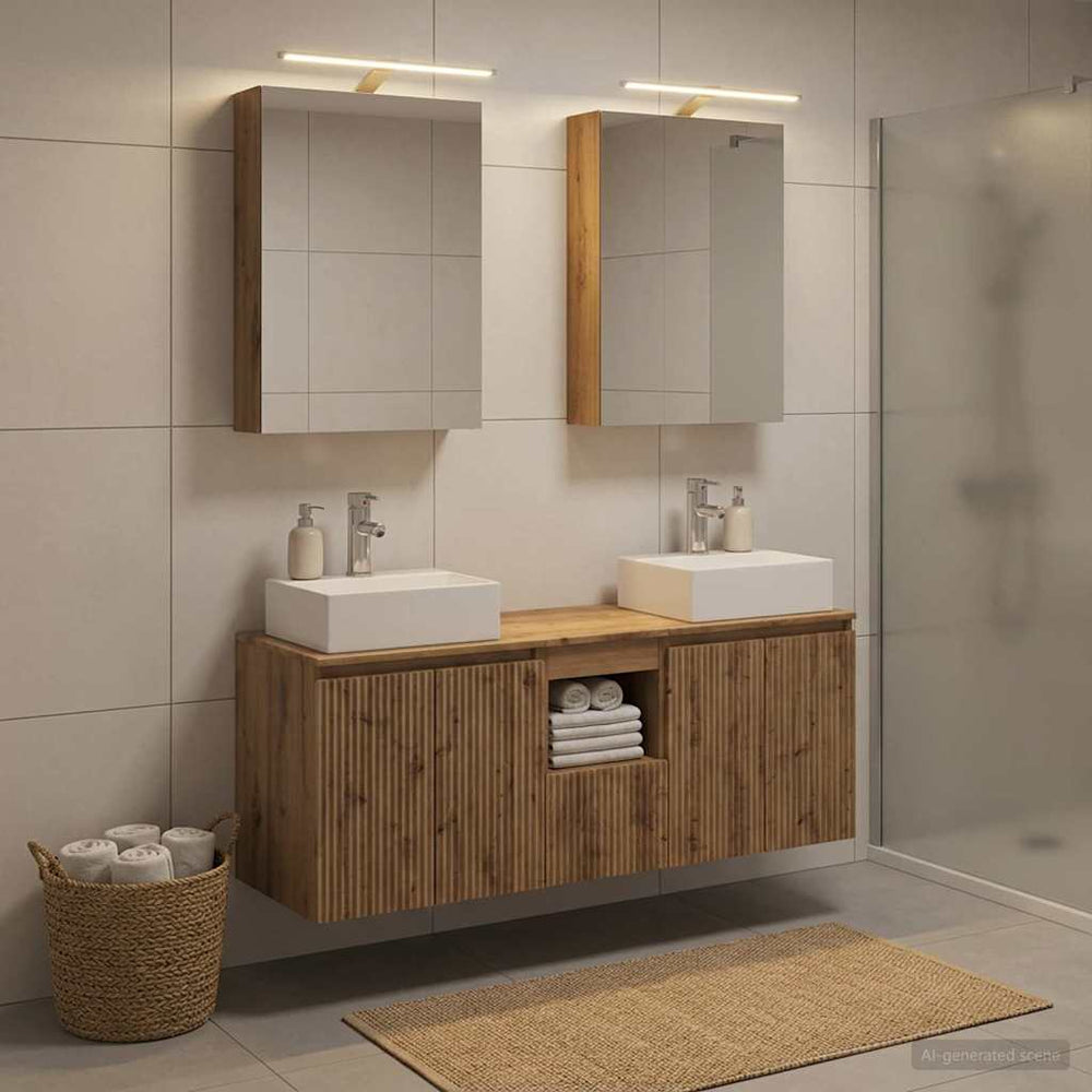 vidaXL Bathroom Cabinet Set 5 pcs 50 x 14.5 x 70 cm