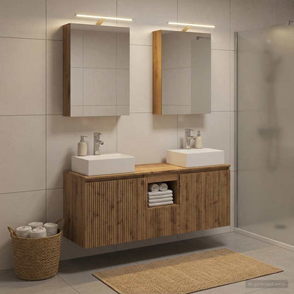 Bathroom Cabinet Set 5 pcs 50 x 14.5 x 70 cm Artisan oak