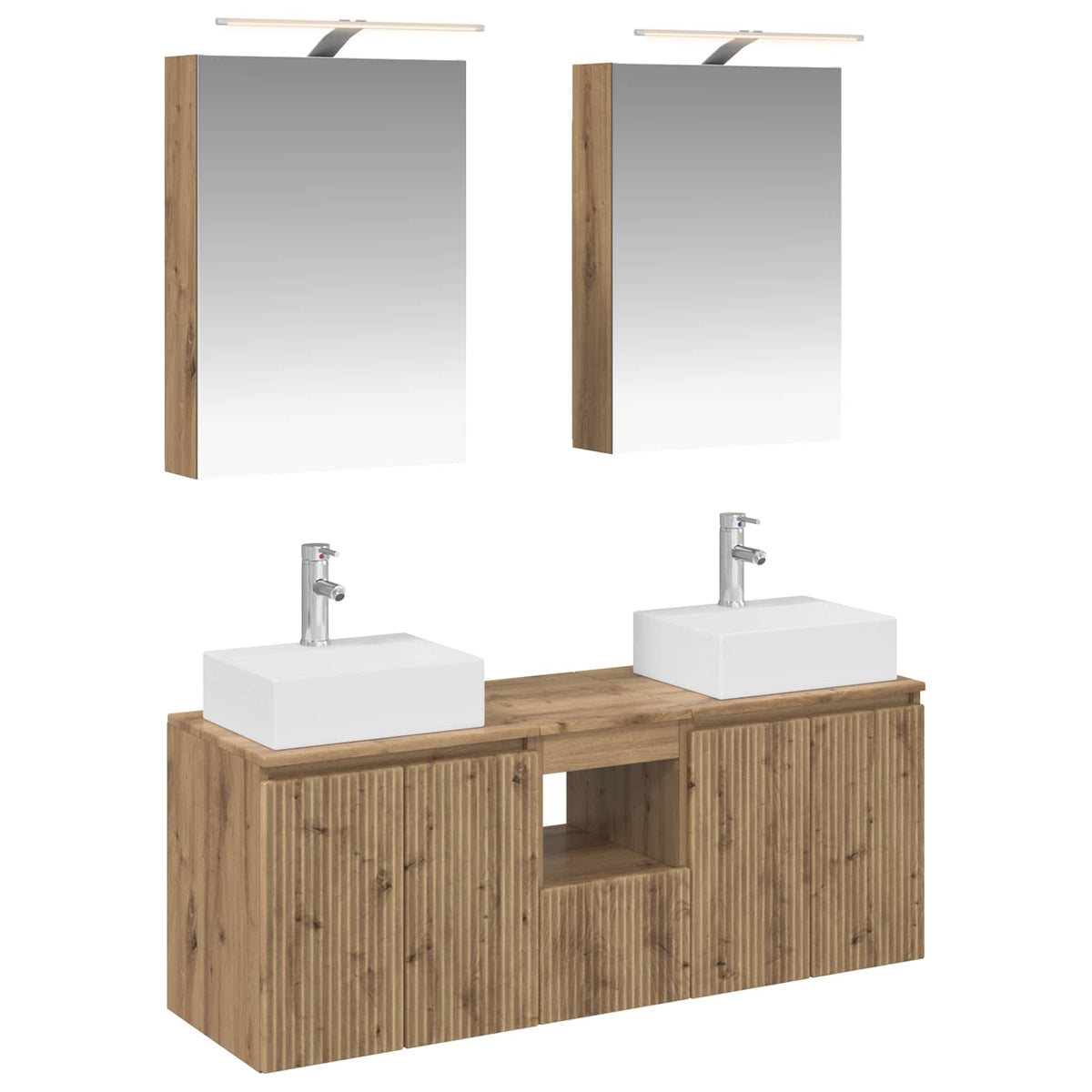 Bathroom Cabinet Set 5 pcs 50 x 14.5 x 70 cm Artisan oak