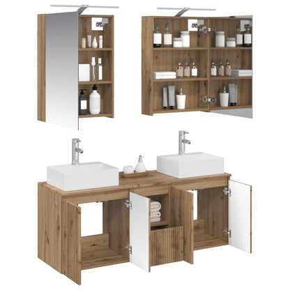 Bathroom Cabinet Set 5 pcs 50 x 14.5 x 70 cm Artisan oak