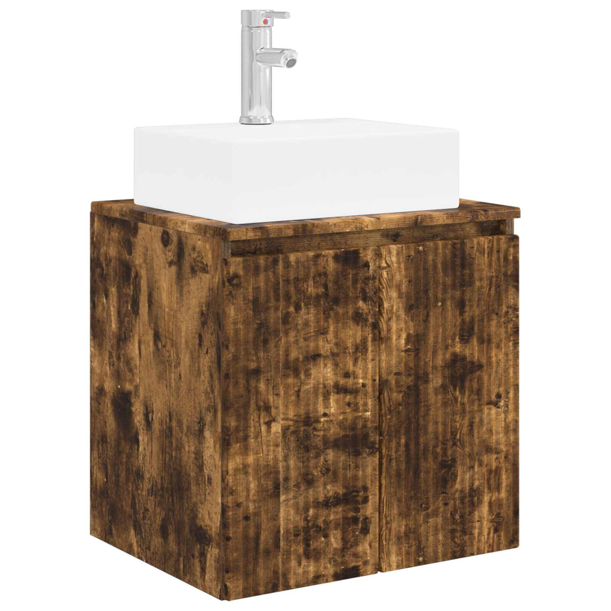 vidaXL Bathroom Cabinet Set 5 pcs Smoked Oak Engineered Wood 5
