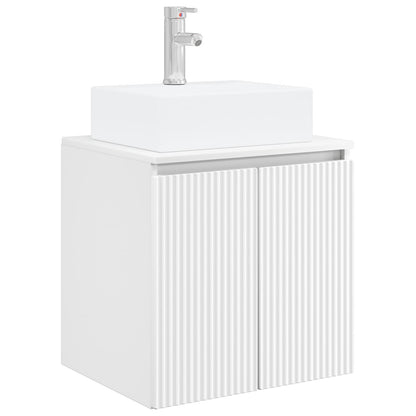 vidaXL Bathroom Cabinet Set 5 pcs White Engineered Wood 5