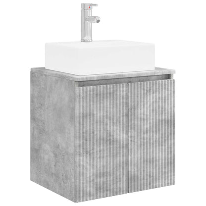 vidaXL Bathroom Cabinet Set 5 pcs Concrete Grey Engineered Wood 5