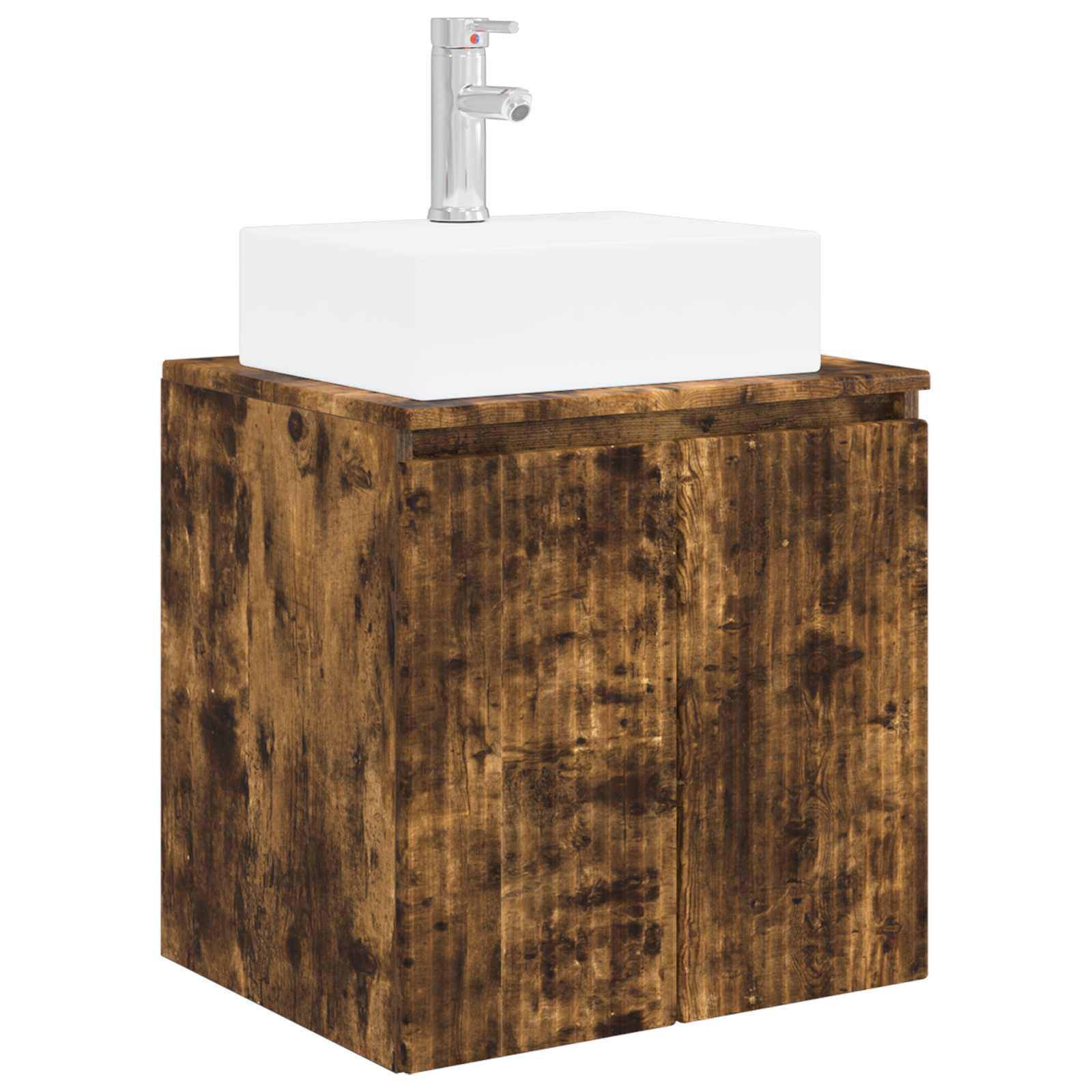 vidaXL Bathroom Cabinet Set 5 pcs Smoked Oak Engineered Wood 5