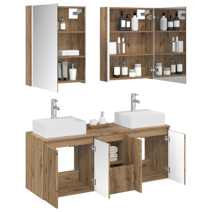 vidaXL Bathroom Cabinet Set 5 pcs Artisan Oak Engineered Wood 3