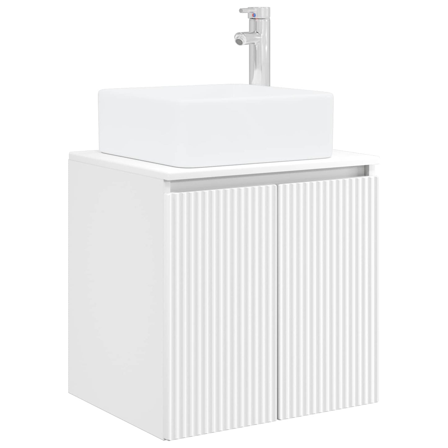 vidaXL Bathroom Cabinet Set 4 pcs White Engineered Wood 5