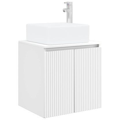 vidaXL Bathroom Cabinet Set 4 pcs White Engineered Wood 5