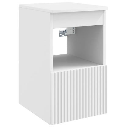 vidaXL Bathroom Cabinet Set 4 pcs White Engineered Wood 6