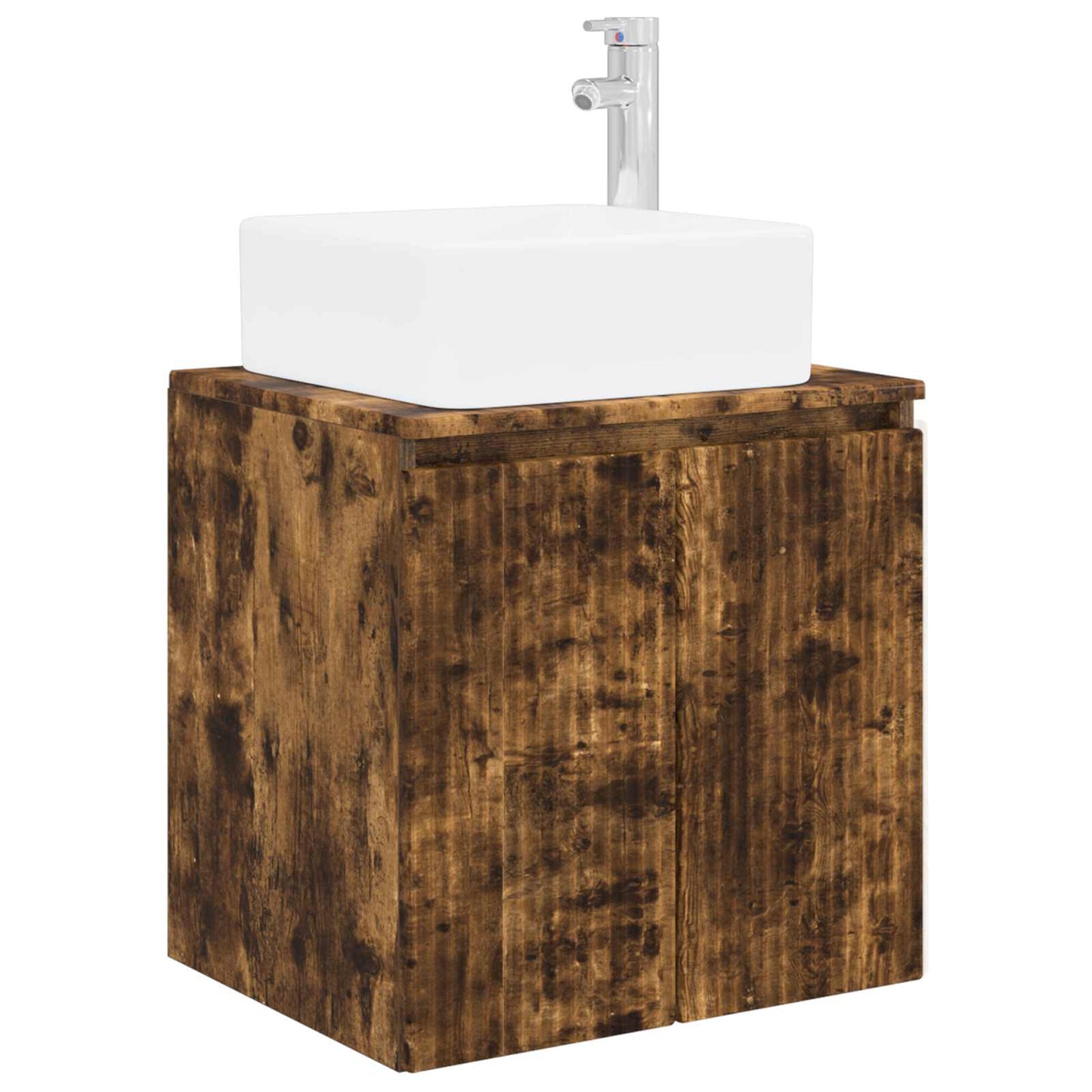 vidaXL Bathroom Cabinet Set 4 pcs Smoked Oak Engineered Wood 5