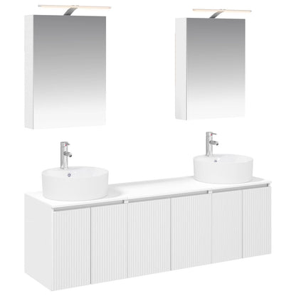 Bathroom Cabinet Set 5 pcs 50 x 14.5 x 70 cm White