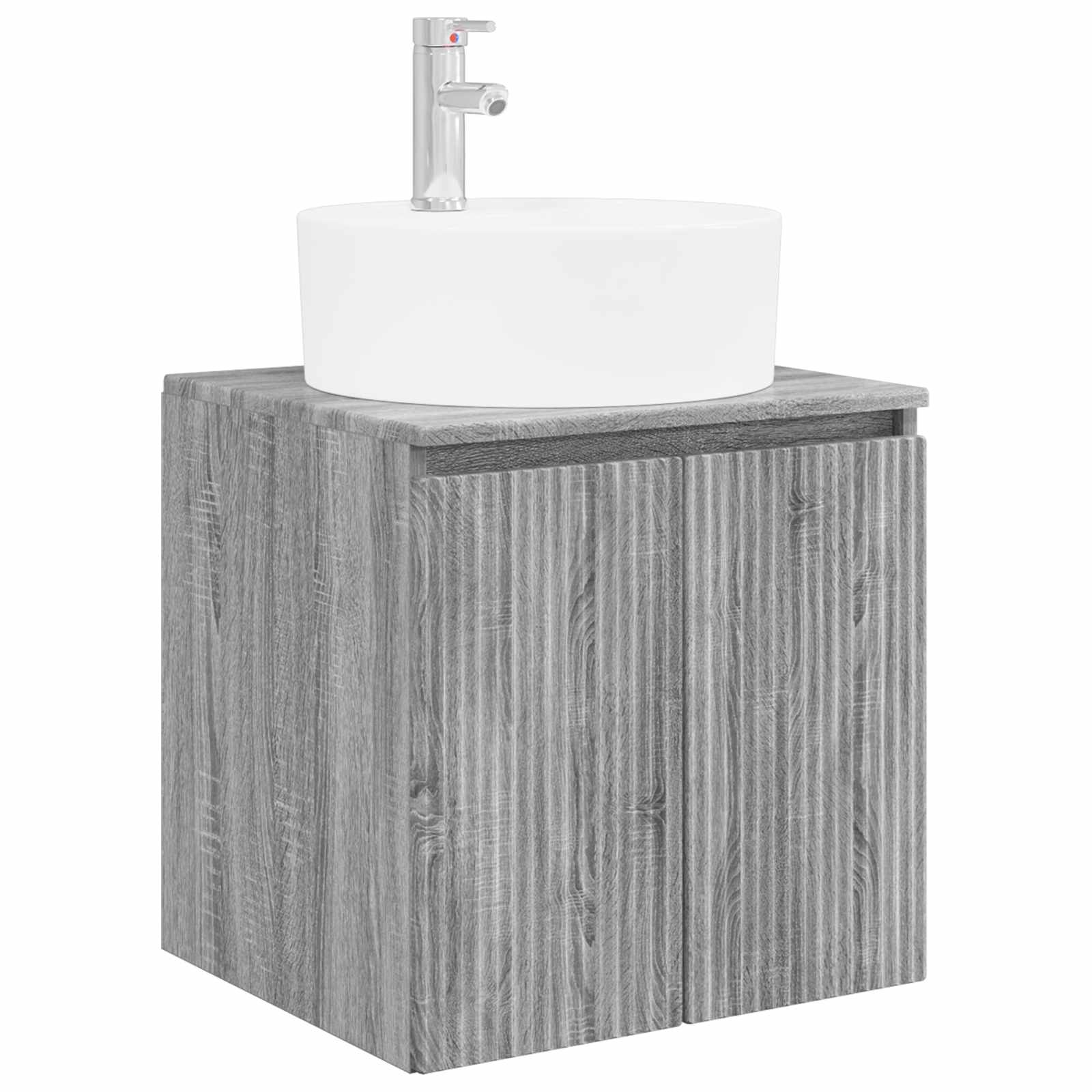 vidaXL Bathroom Cabinet Set 5 pcs Grey Sonoma Engineered Wood 5