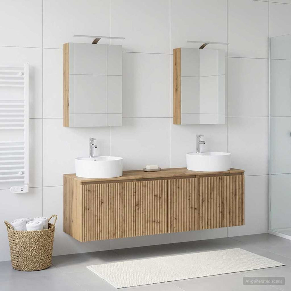 vidaXL Bathroom Cabinet Set 5 pcs 50 x 14.5 x 70 cm