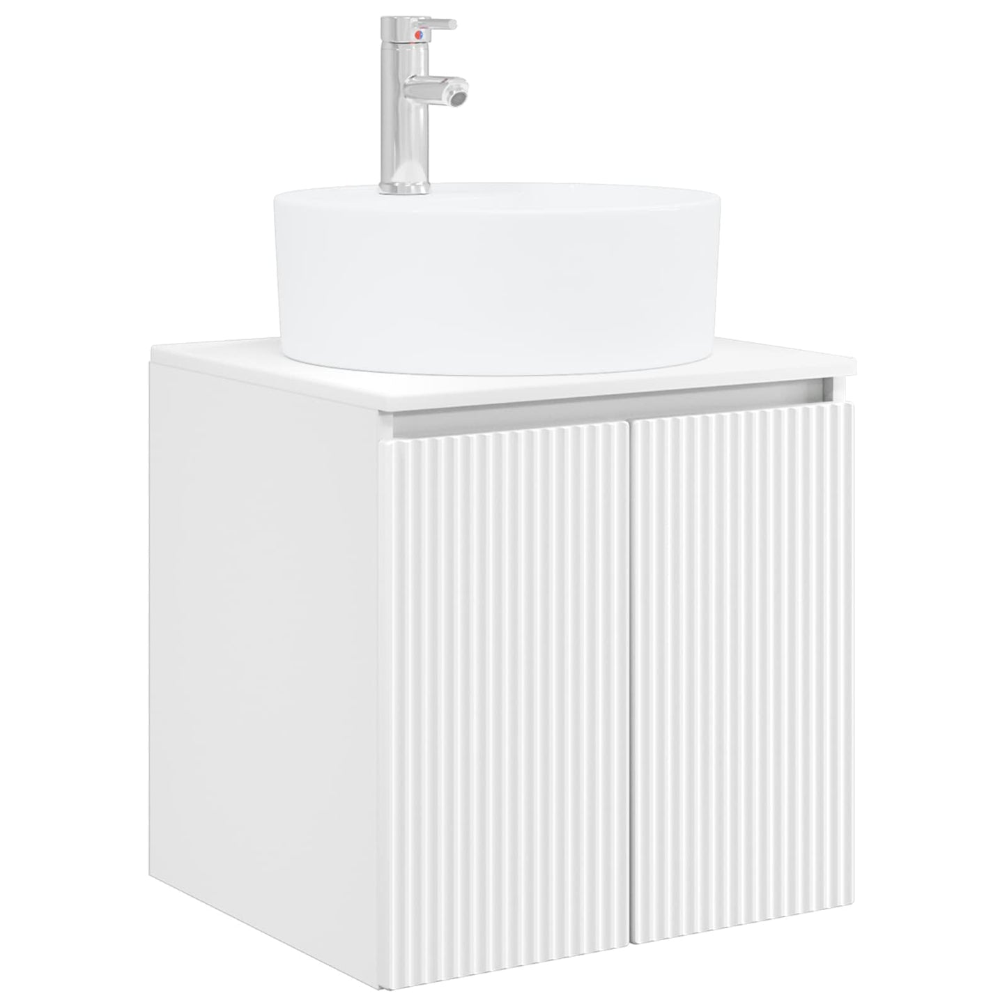 vidaXL Bathroom Cabinet Set 5 pcs White Engineered Wood 5