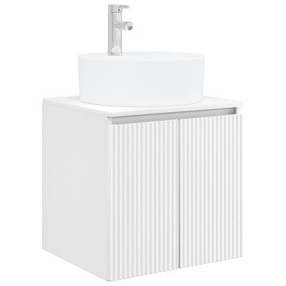 vidaXL Bathroom Cabinet Set 5 pcs White Engineered Wood 5
