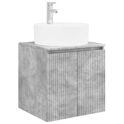 vidaXL Bathroom Cabinet Set 5 pcs Concrete Grey Engineered Wood 5