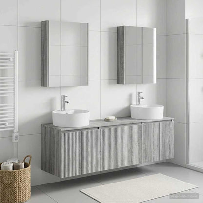 vidaXL Bathroom Cabinet Set 5 pcs Grey Sonoma Engineered Wood 1