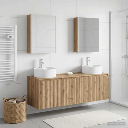 vidaXL Bathroom Cabinet Set 5 pcs Artisan Oak Engineered Wood 4