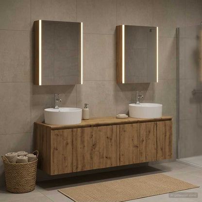 vidaXL Bathroom Cabinet Set 5 pcs Artisan Oak Engineered Wood 1
