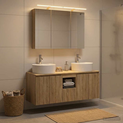 vidaXL Bathroom Cabinet Set 4 pcs Sonoma Oak Engineered Wood 1
