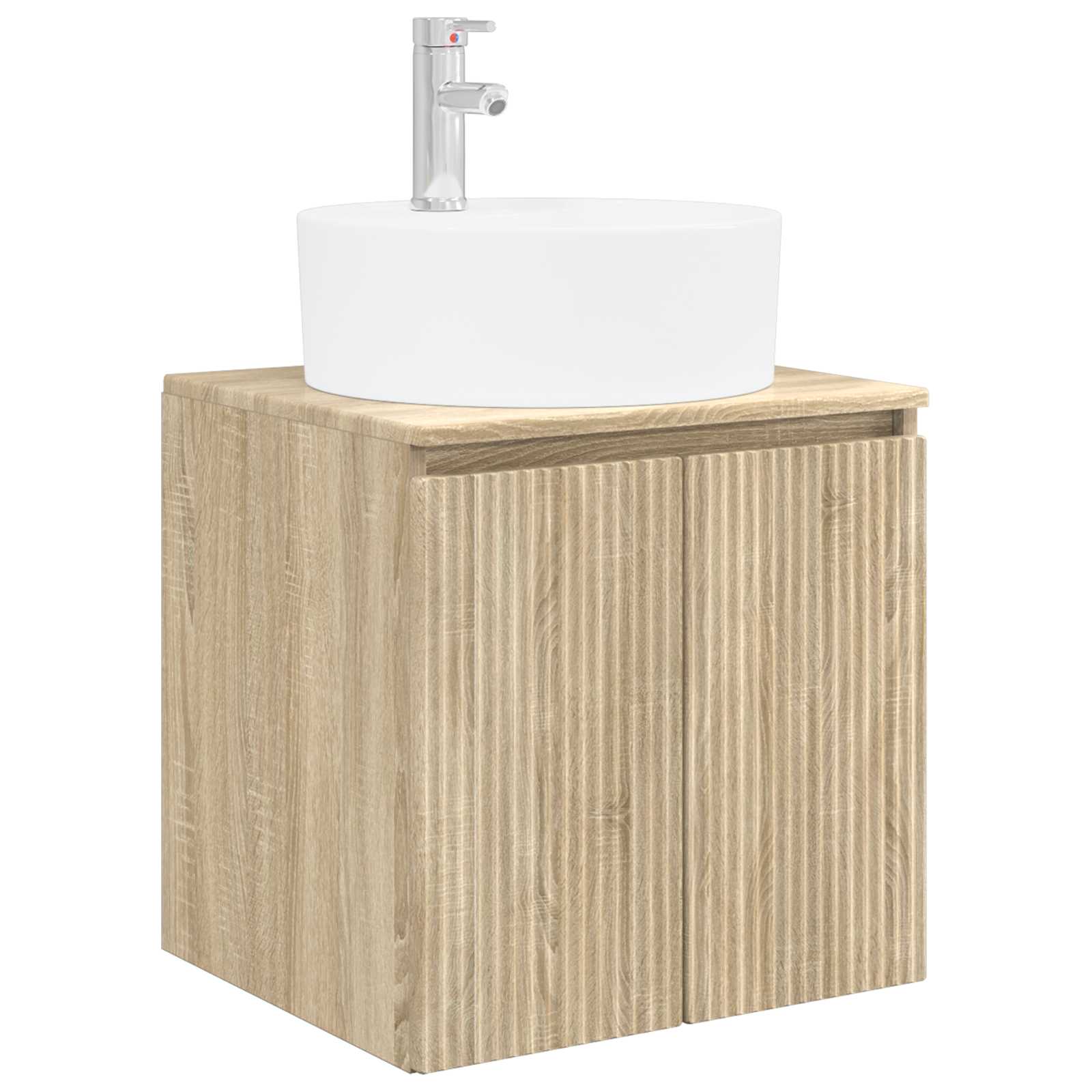 vidaXL Bathroom Cabinet Set 4 pcs Sonoma Oak Engineered Wood 5