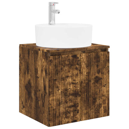 vidaXL Bathroom Cabinet Set 4 pcs Smoked Oak Engineered Wood 5